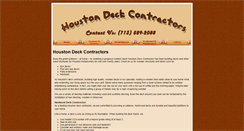 Desktop Screenshot of houstondeckcontractors.com