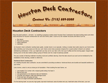 Tablet Screenshot of houstondeckcontractors.com